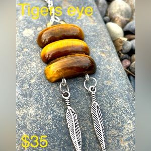 Tigers eye crystal necklace